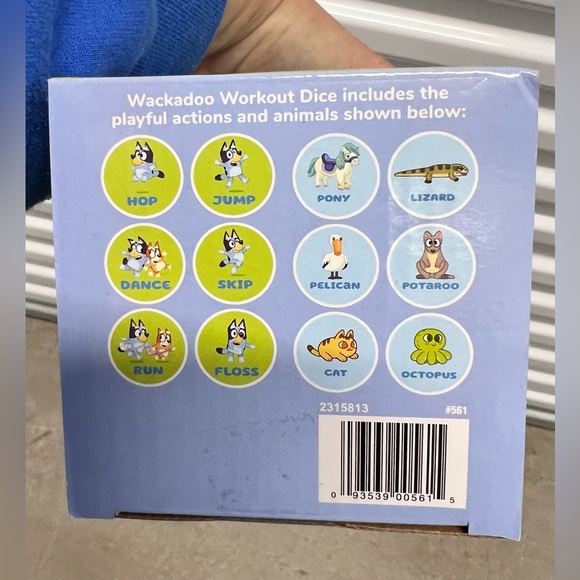 BLUEY Wackadoo Workout Dice STILL IN PKG/NEVER USED - Picture 3 of 4